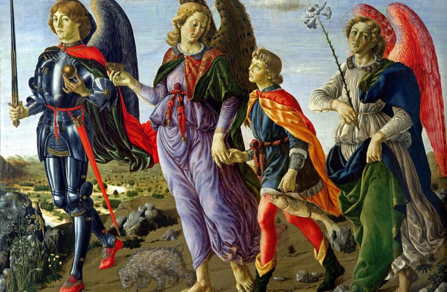 Francesco Botticini, „Tobiasz w towarzystwie trzech archaniołów”
