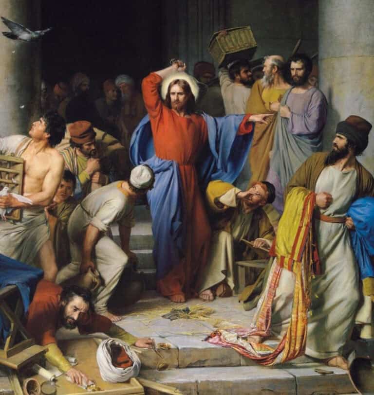 Carl Bloch, Wypędzenie kupców ze świątyni
