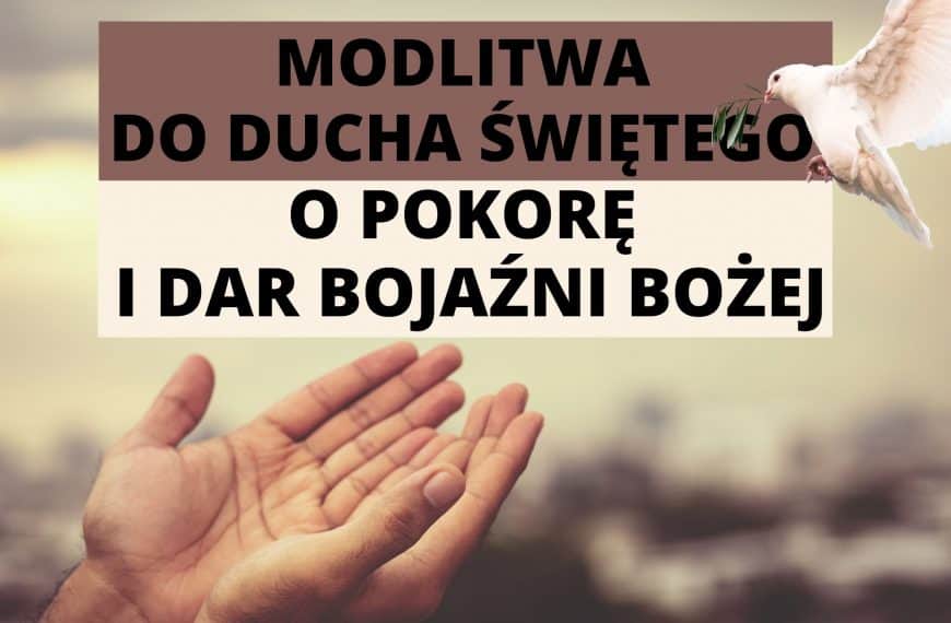 Modlitwa do Ducha Świętego o pokorę