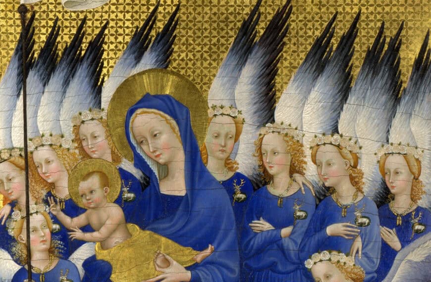 Maryja - Królowa Aniołów; Wilton Diptych (Dyptyk z Wilton House)
