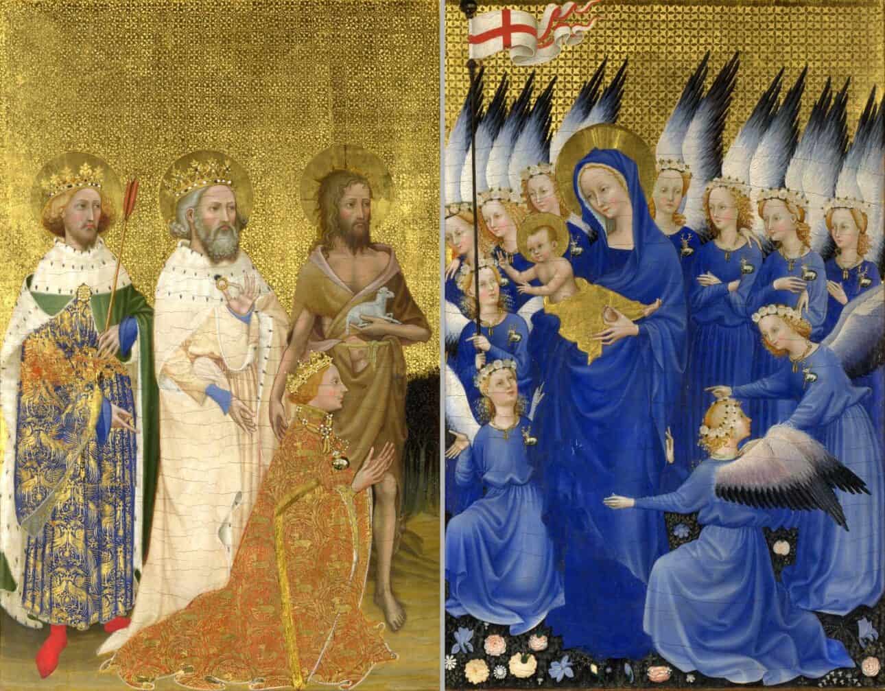 Maryja - Królowa Aniołów; Wilton Diptych (Dyptyk z Wilton House)