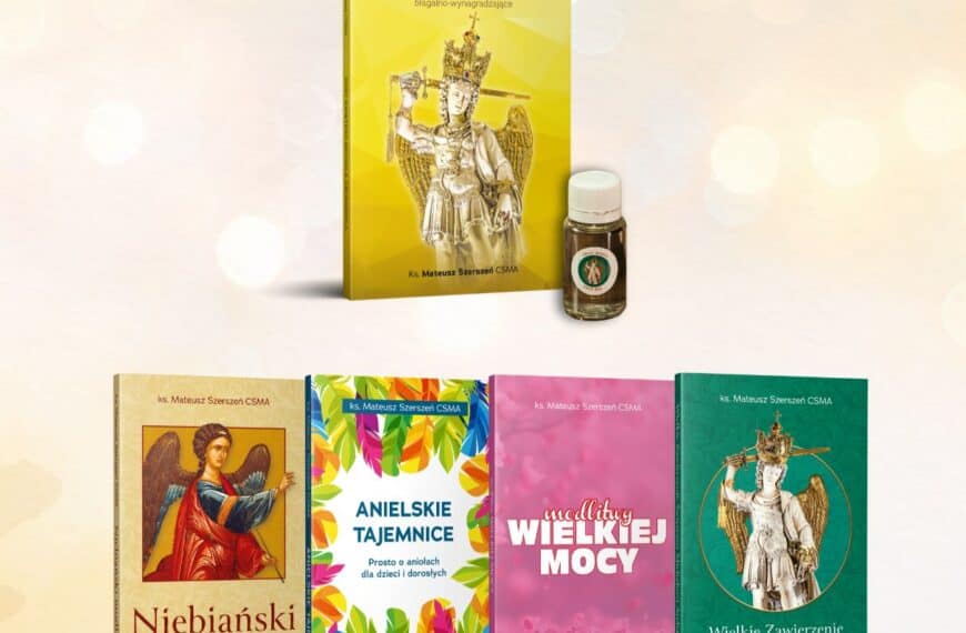 Zestaw: Olej św. Michała Archanioła plus pięć książek ks. Mateusza Szerszenia CSMA