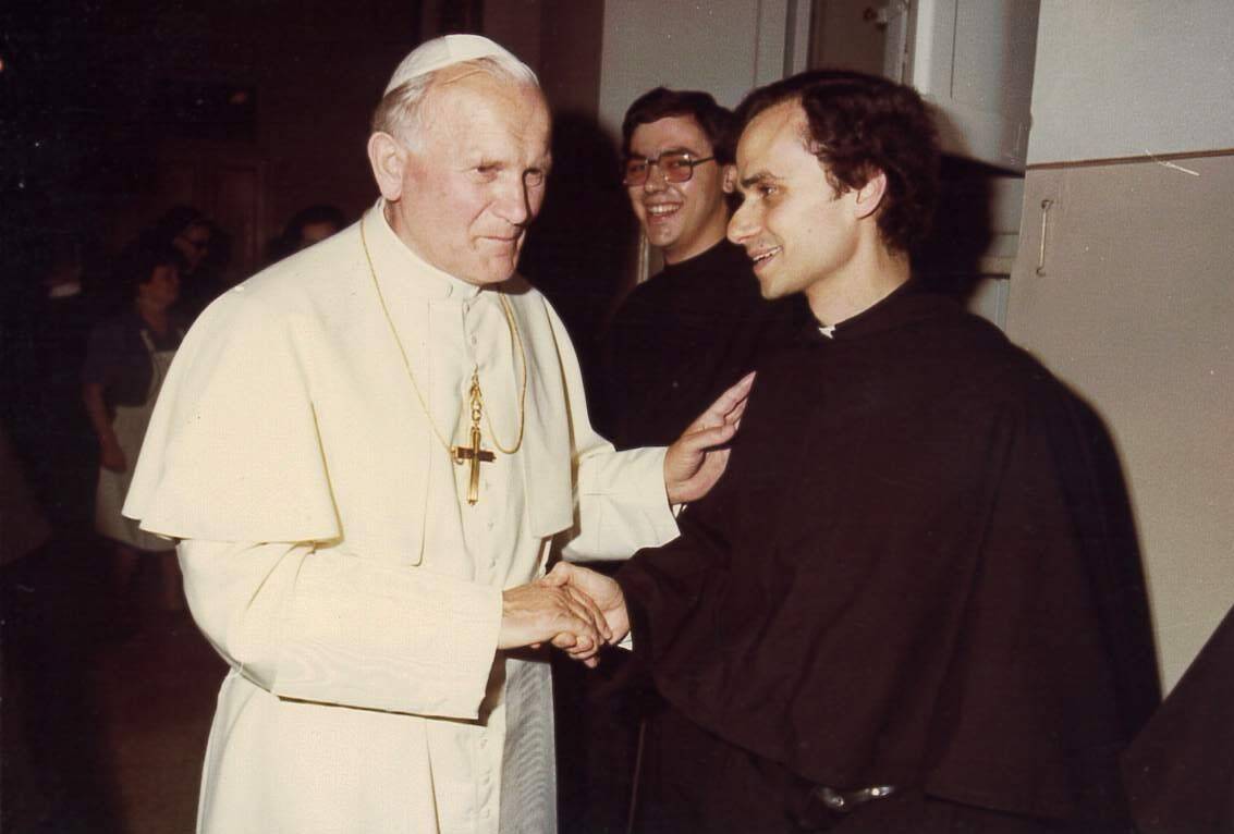 o. Robert Prevost i papież Jan Paweł II