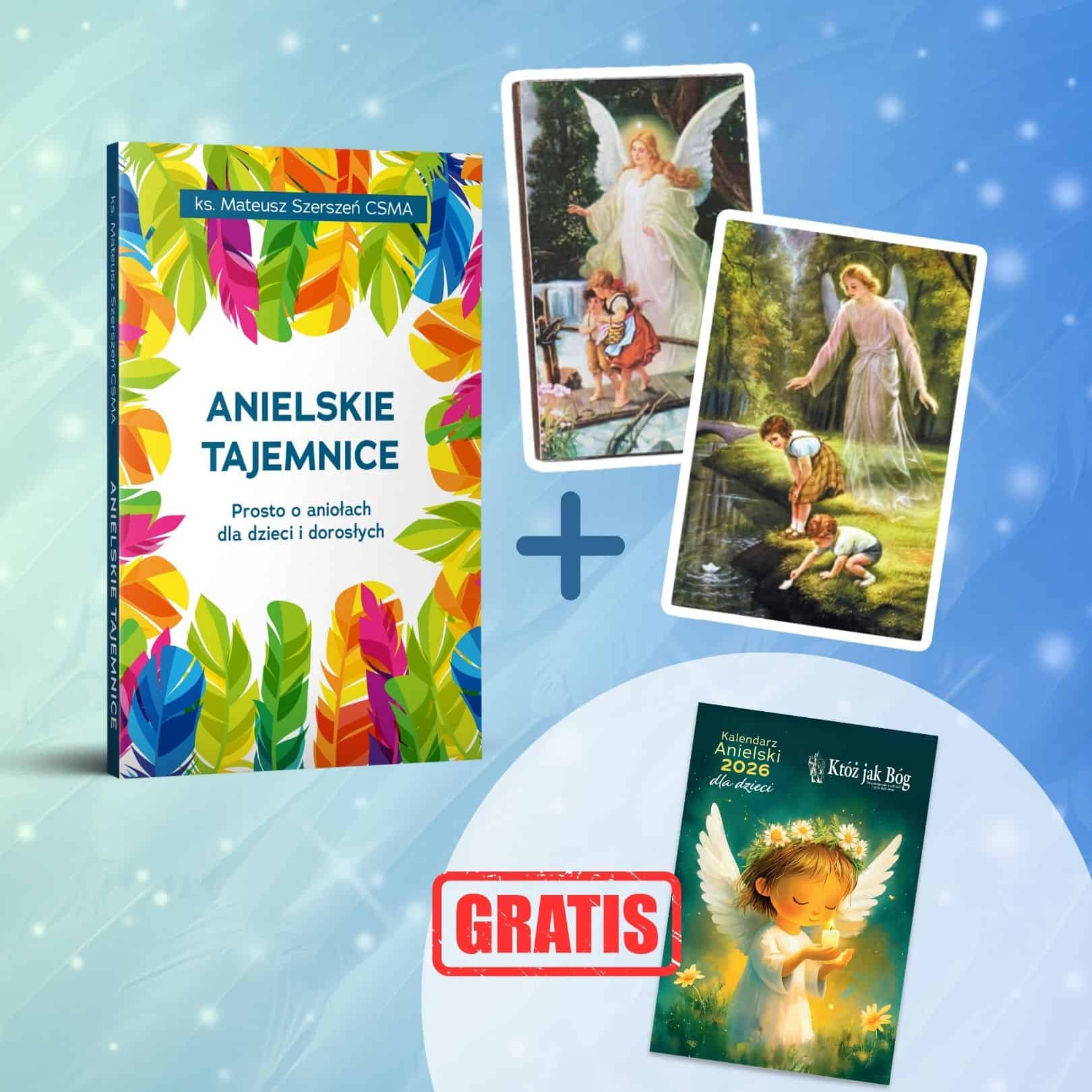 Zestaw na Dzień Dziecka: „Anielskie tajemnice” + puzzle + obrazek na drewnie + gratis: Kalendarz Anielski 2026