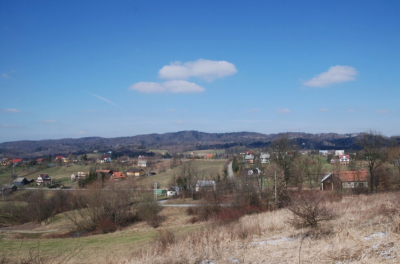Panorama wsi Jodłówka Tuchowska